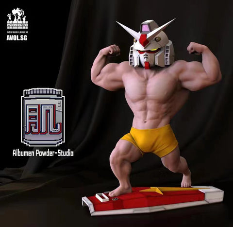  Albumen Powder Studio - RX-78-2 Gundam helmut muscular man 