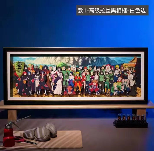 3D Naruto Family Poster Frame  [7 colour selections]