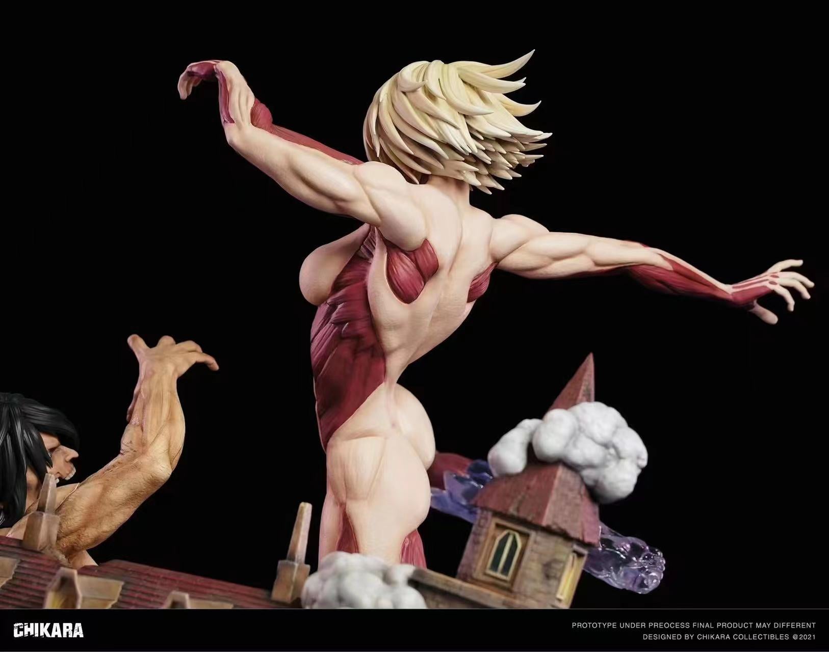 Chikara - Eren Yeager vs Annie Leonhart Titan form