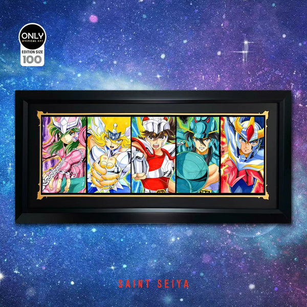 Mystical Art - Saint Seiya Poster Frame the five bronze sanits