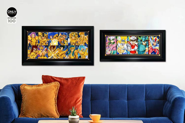 Mystical Art - Saint Seiya Poster Frame the five bronze sanits