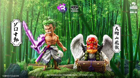 YZ Studio - Roronoa Zoro/ Tenguyama Hitetsu  with Grass and Bamboo Bass [3 variants]