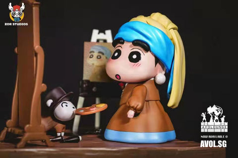 Zor Studios - Crayon Shin Chan Cosplay Girl with a Pearl Earring