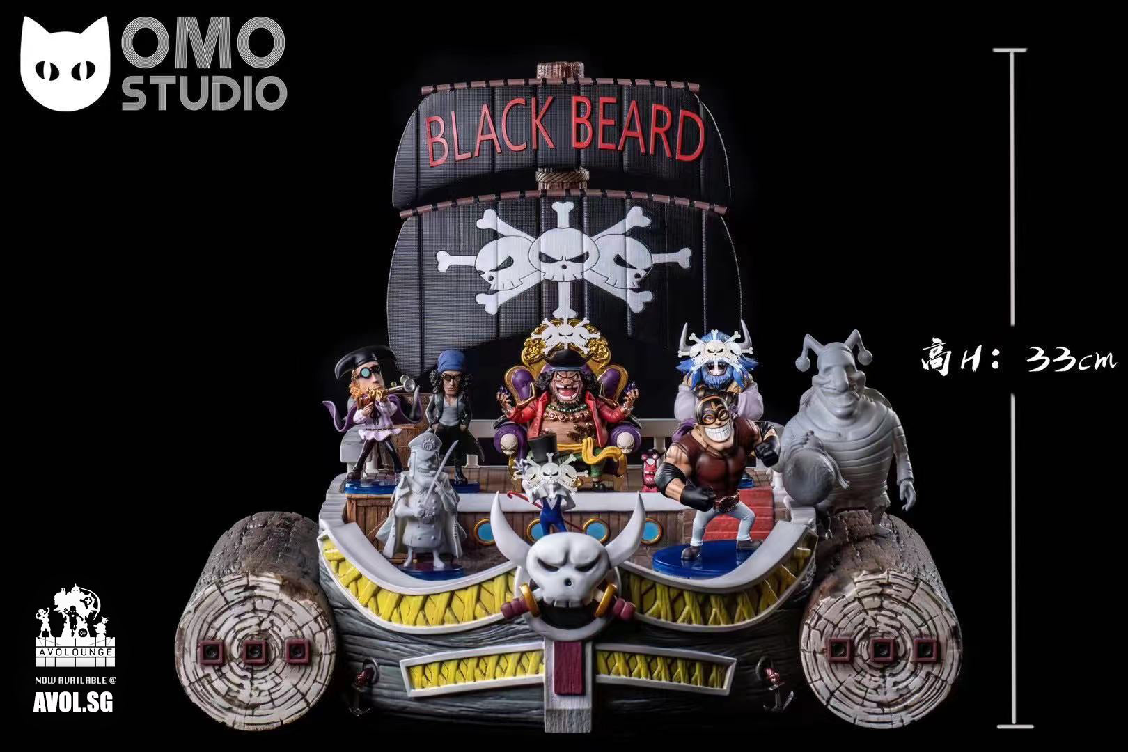 OMO Studio  - Blackbeard Pirates Kuzan/ Burgess/ Base