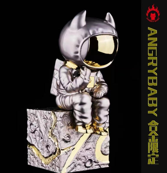 AngryBaby - Angry baby Astronaut Thinker  in Metel Gold and Grey [1/9 scale]