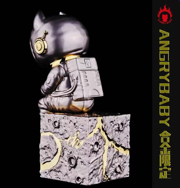 AngryBaby - Angry baby Astronaut Thinker  in Metel Gold and Grey [1/9 scale]