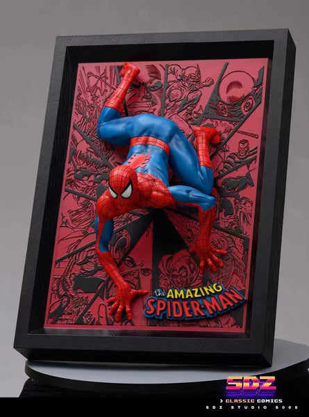 SDZ - Pop out Spider-man on wall frame