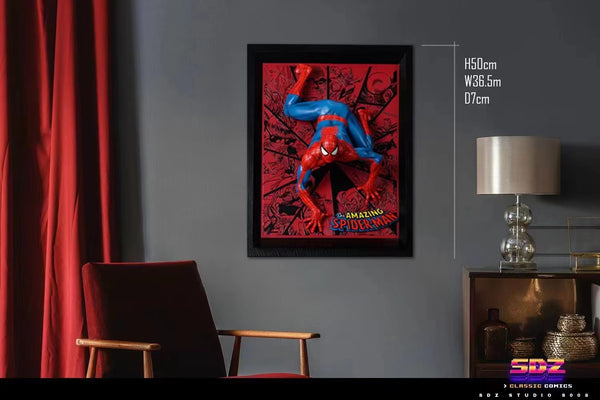 SDZ - Pop out Spider-man on wall frame