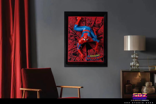 SDZ - Pop out Spider-man on wall frame