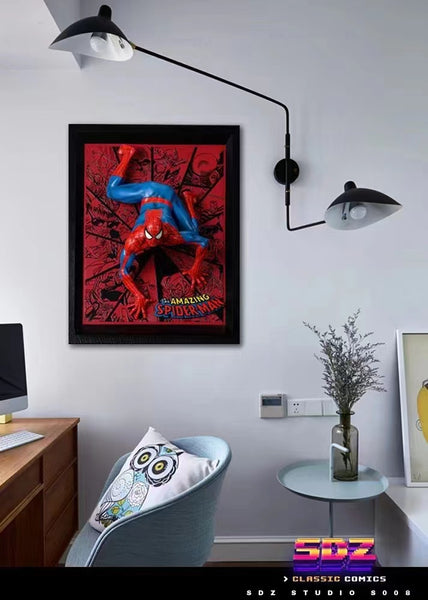 SDZ - Pop out Spider-man on wall frame