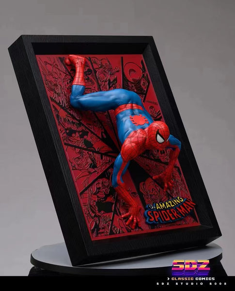 SDZ - Pop out Spider-man on wall frame