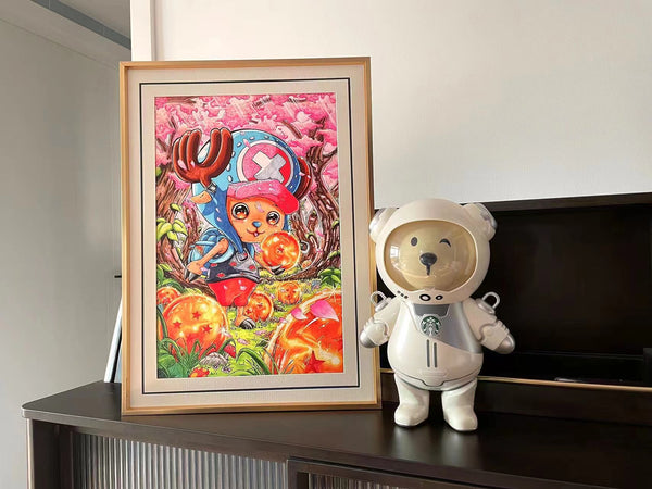 Tony tony chopper illustration drawing poster frame