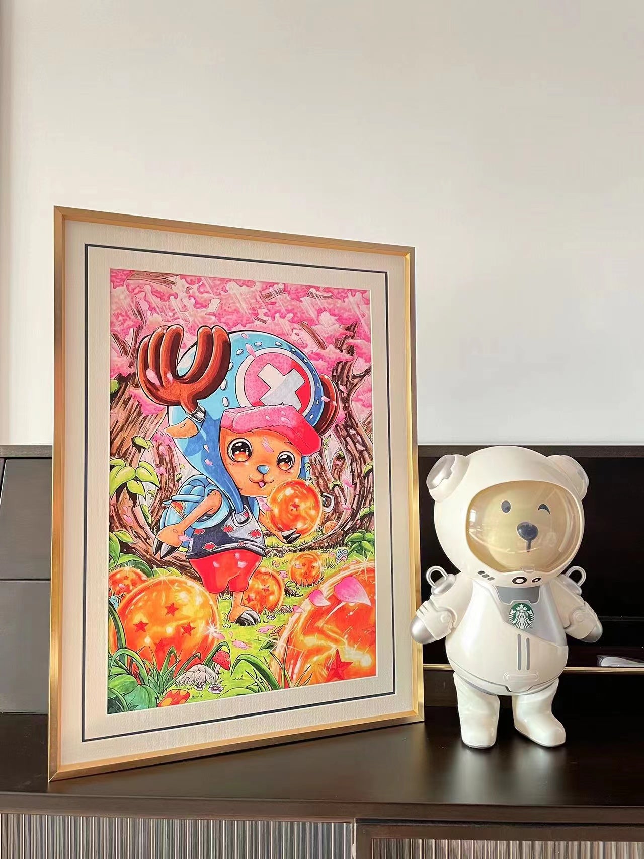 Tony tony chopper illustration drawing poster frame