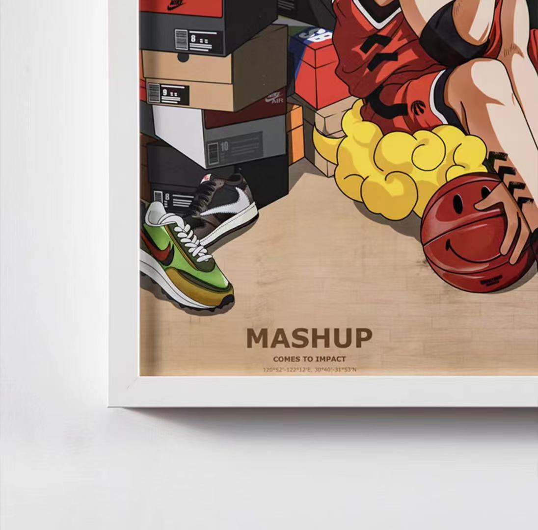 Mashup : Mahjong with Kaws; Simpson; Goku 
