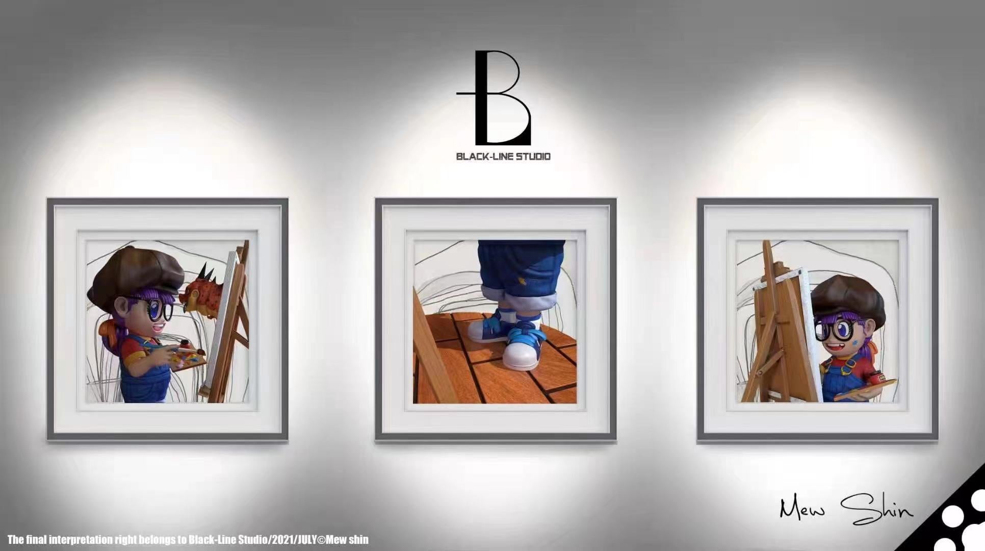  Black-Line Studio - Little painter Arale