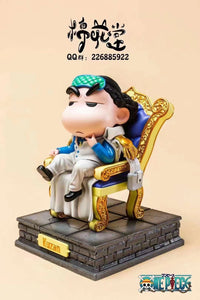 Shin Chan as Aokiji / Akainu / Kizaru 