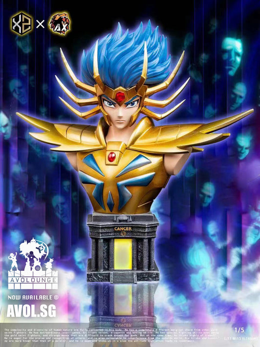 Xs Studios X Ax Studios - Gold Saint Cancer Deathmask - Normal Face/ Smiling Face [1/5 scale]