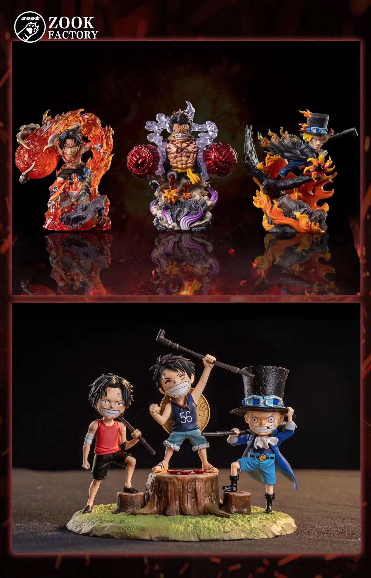 Zook Factory  - Monkey D Luffy and Young Luffy [WCF]