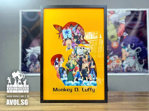  One Piece - Monkey D Luffy with Pirate Frame