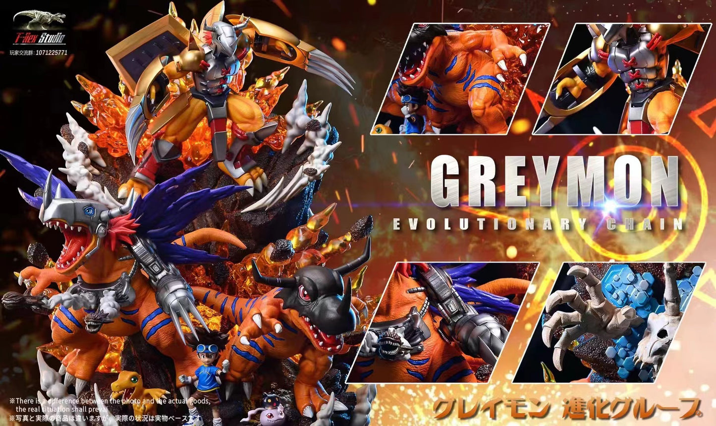 T-rex Studio - Greymon Evolutionary Chain [Standard/ Deluxe]