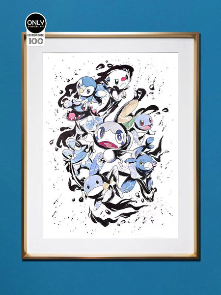  Only Mystical Art - The 8th Generation Pokemon calligraphy Chinese art 