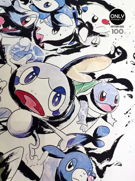  Only Mystical Art - The 8th Generation Pokemon calligraphy Chinese art 