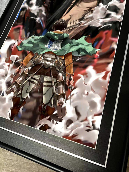 Eren and His Titan Form Poster Frame