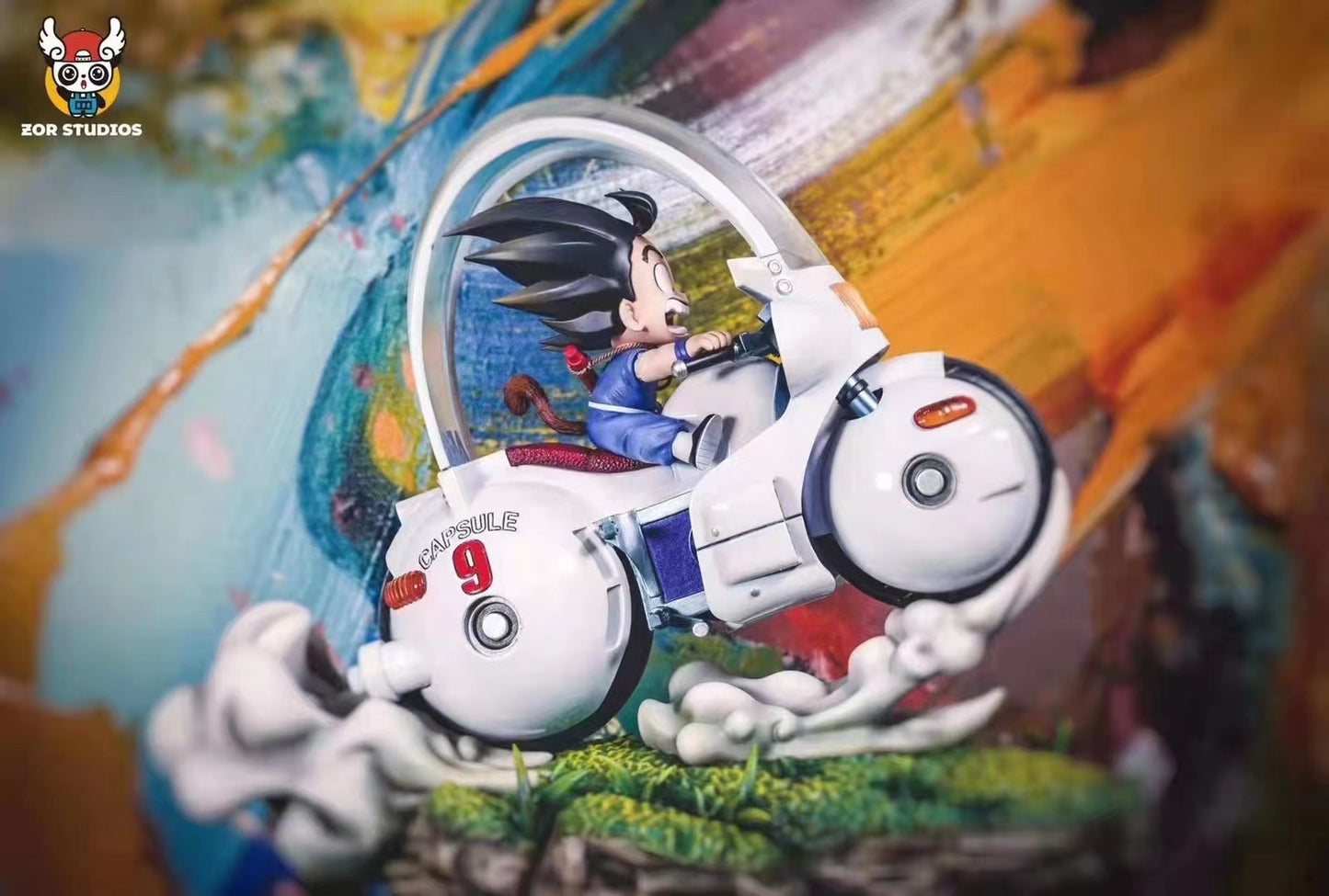 Zor Studio - Yang Son Goku on bike [Purple / Orange]