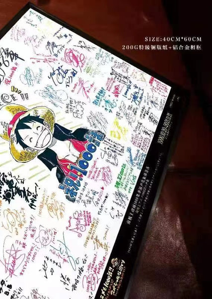 Signature Art - One Piece Signature poster 
