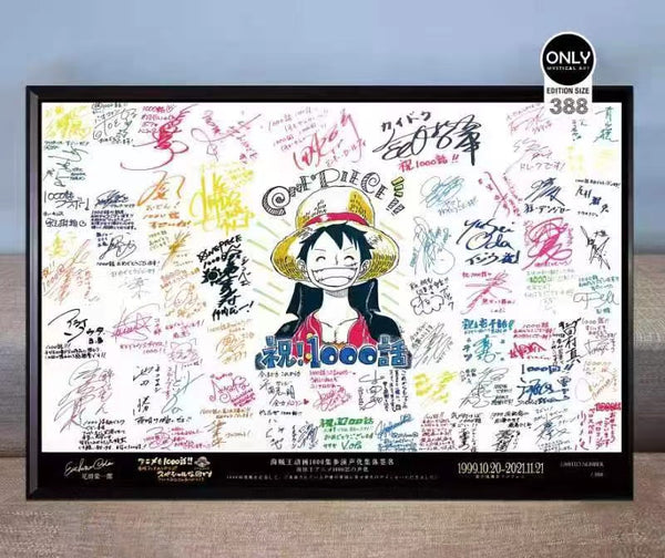 Signature Art - One Piece Signature poster 