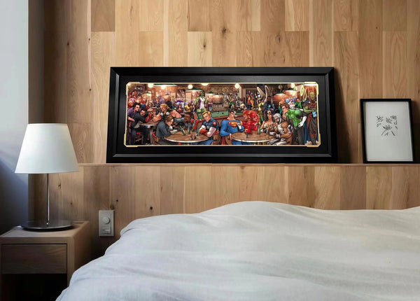 DC comic X Marvel photo frame