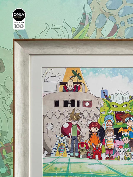 Only Mystical Art - Digimon Drawing Poster Frame