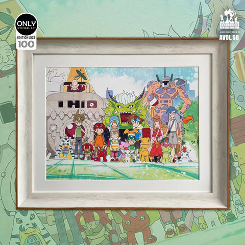 Only Mystical Art - Digimon Drawing Poster Frame