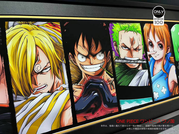 Only mystical Art - One Piece Charecter poster frame 