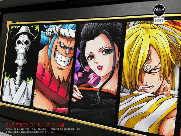 Only mystical Art - One Piece Charecter poster frame 