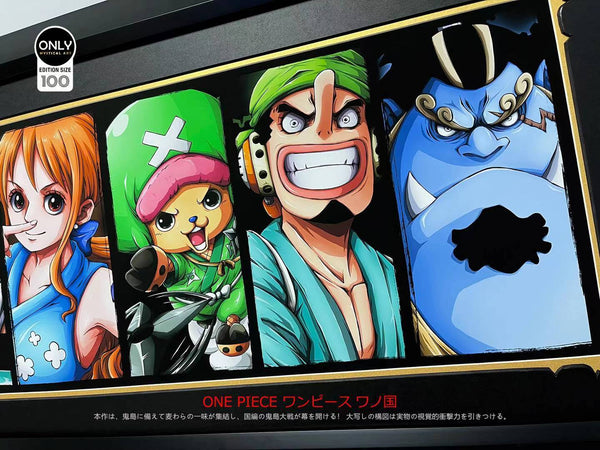 Only mystical Art - One Piece Charecter poster frame