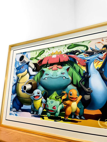 Pokemon 1st Generation/ and 3rd Generation Poster Frame