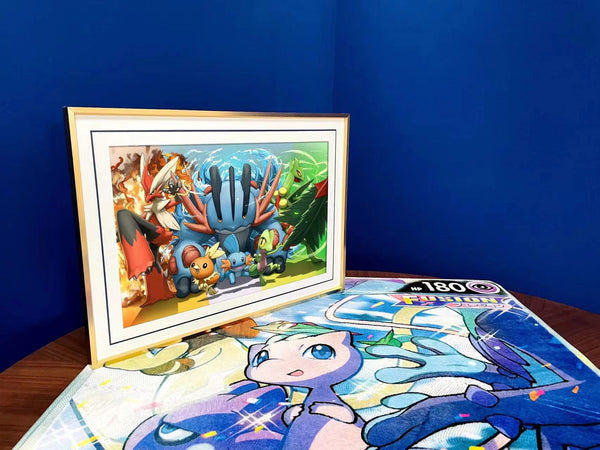 Pokemon 1st Generation/ and 3rd Generation Poster Frame