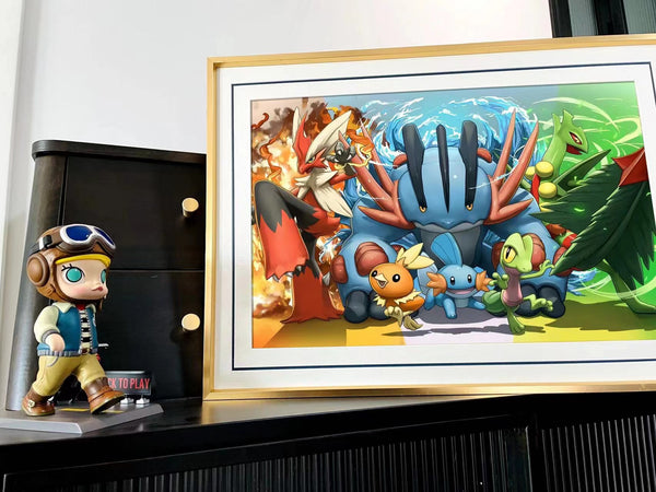 Pokemon 1st Generation/ and 3rd Generation Poster Frame