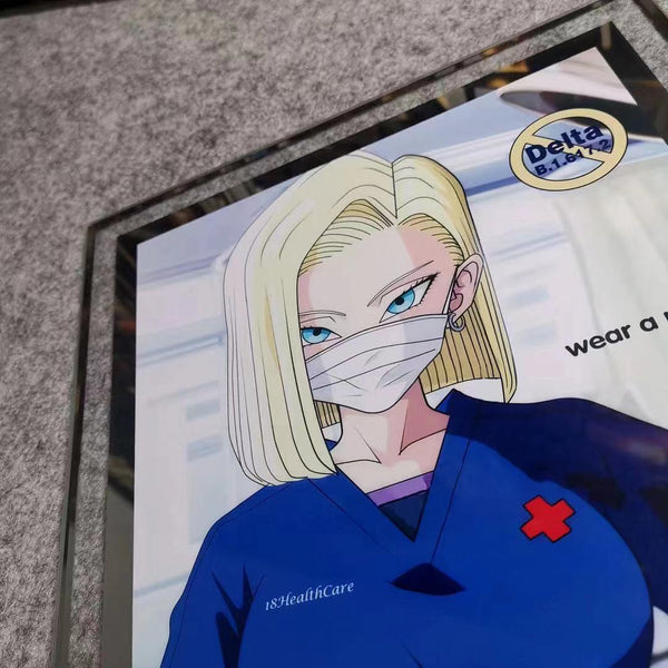 Android 18 Glass poster