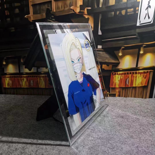 Android 18 Glass poster