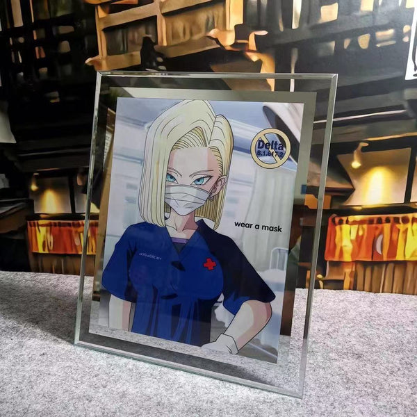 Android 18 Glass poster