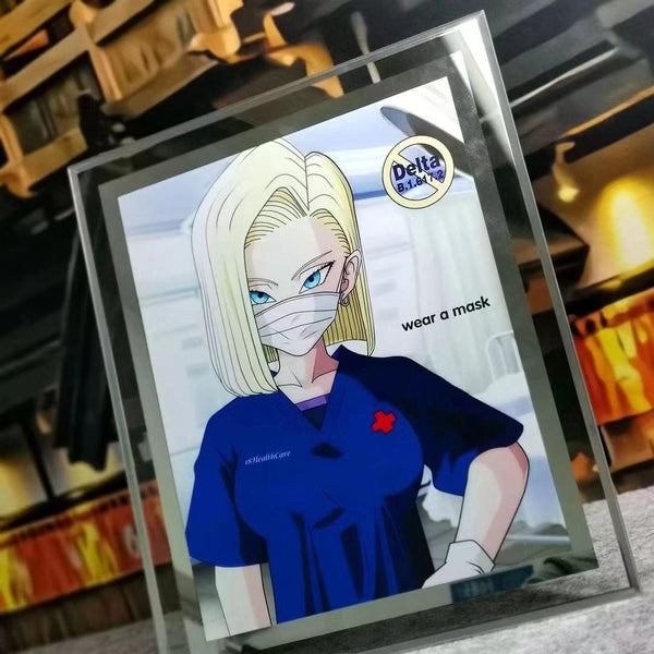 Android 18 Glass poster