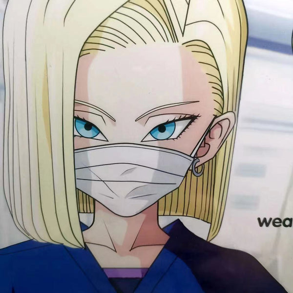 Android 18 Glass poster