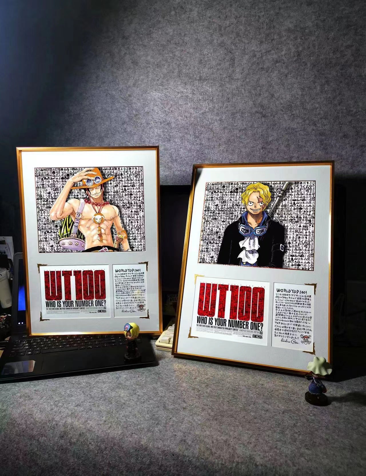 WT100 - World Top Sanji / Sabo Poster Frame