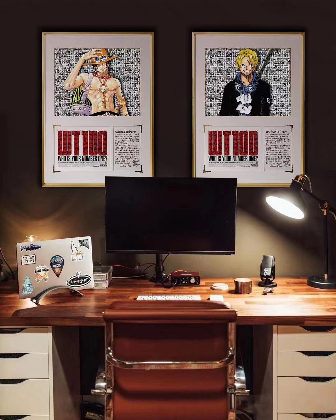 WT100 - World Top Sanji / Sabo Poster Frame