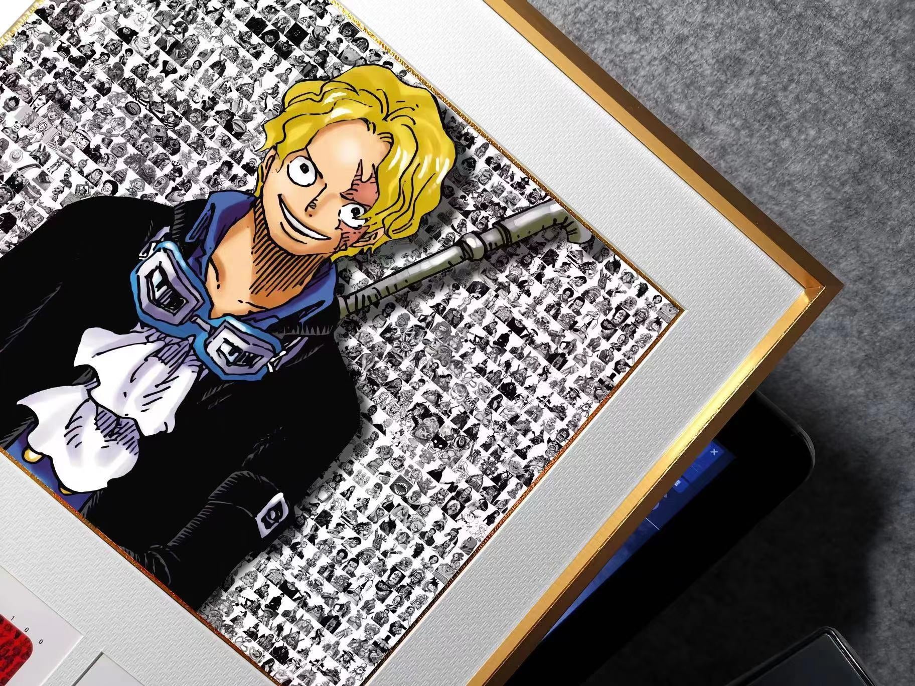 WT100 - World Top Sanji / Sabo Poster Frame