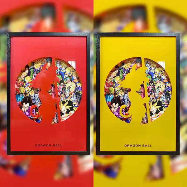  Dragon Ball 3D Frame [Yellow/ Red]