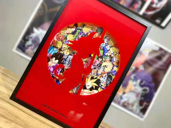  Dragon Ball 3D Frame [Yellow/ Red]