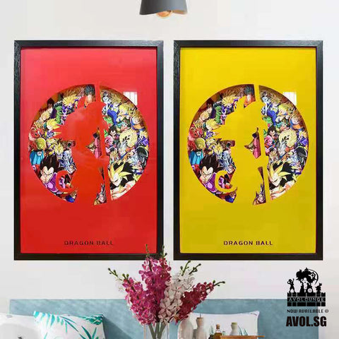  Dragon Ball 3D Frame [Yellow/ Red]